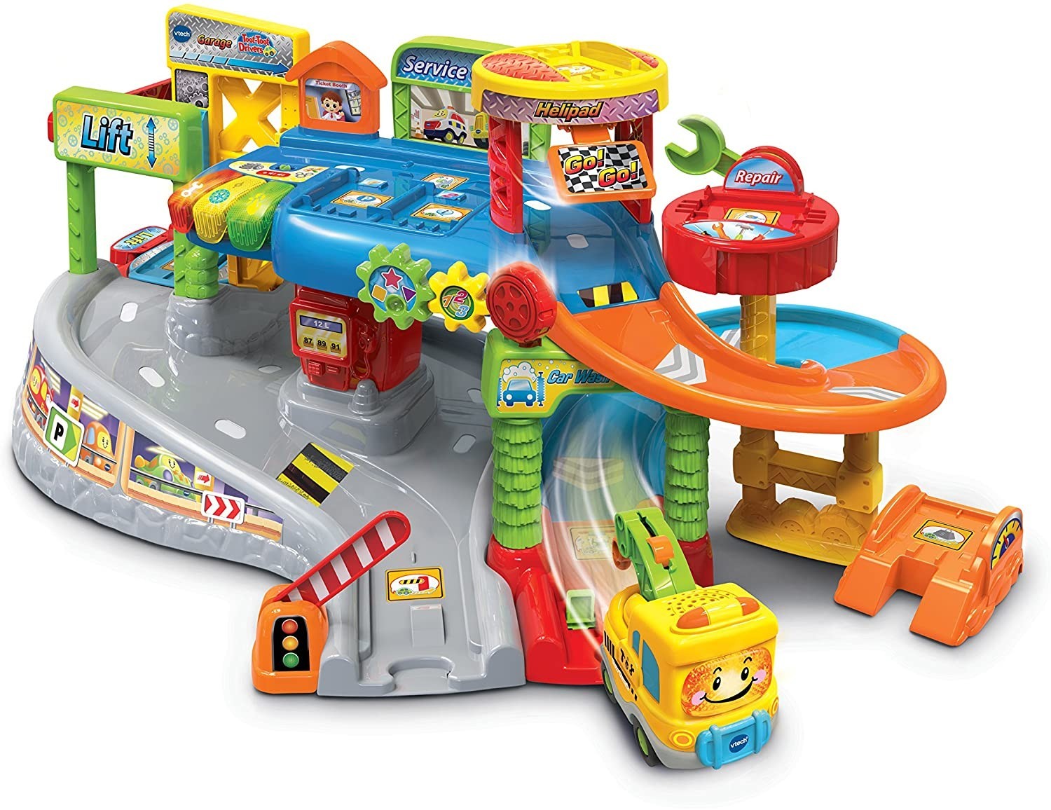 

Ігровий набір VTech Toot-Toot Drivers Garage Біп Біп Гараж англ.мова (80-512773) (B083KMWM63)