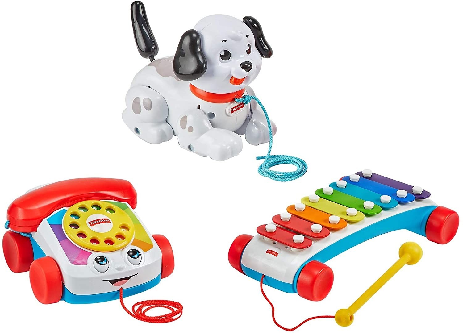

Подарочный набор Fisher-Price Pull-Along Basics Gift Set 3 Игрушки для малышей (GVF68)