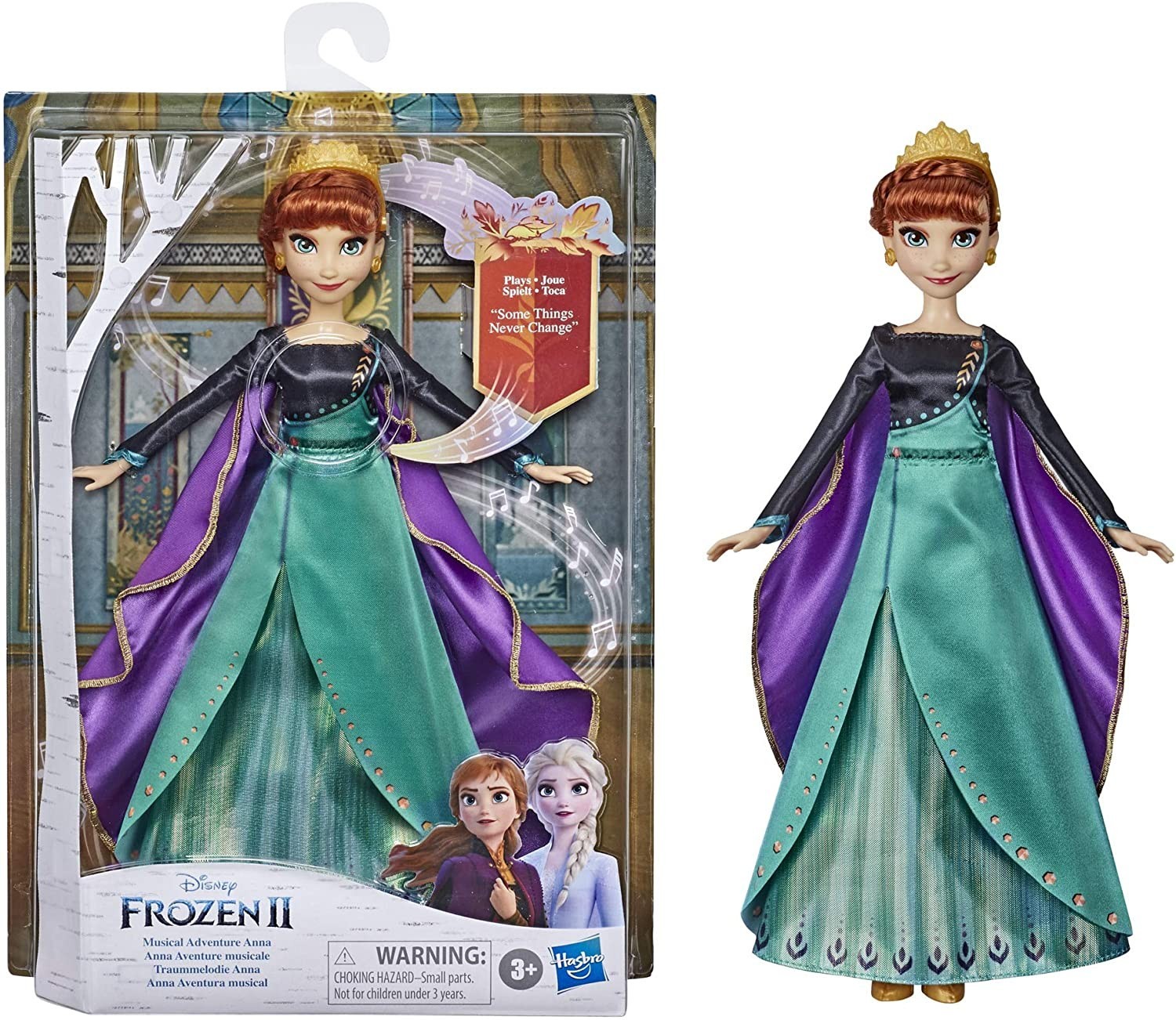 

Кукла Hasbro Disney Frozen Musical Adventure Anna Singing Холодное сердце 2 Поющая Анна англ.язык (E88815E00)