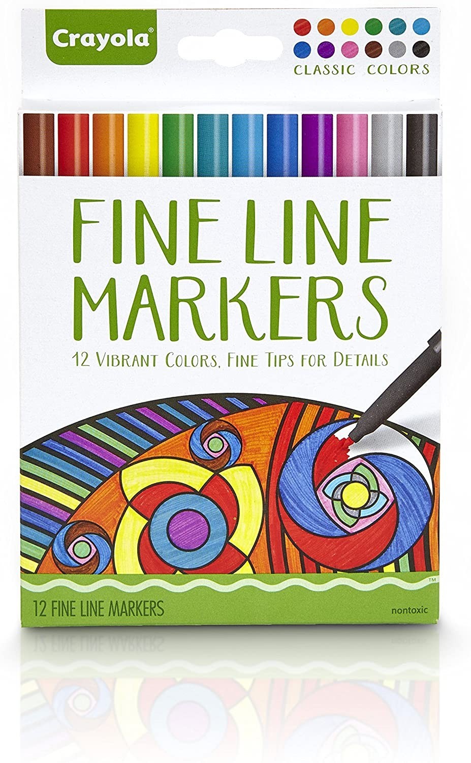 

Набор лайнеров Crayola Fine Line Markers 12 штук (58-7713)