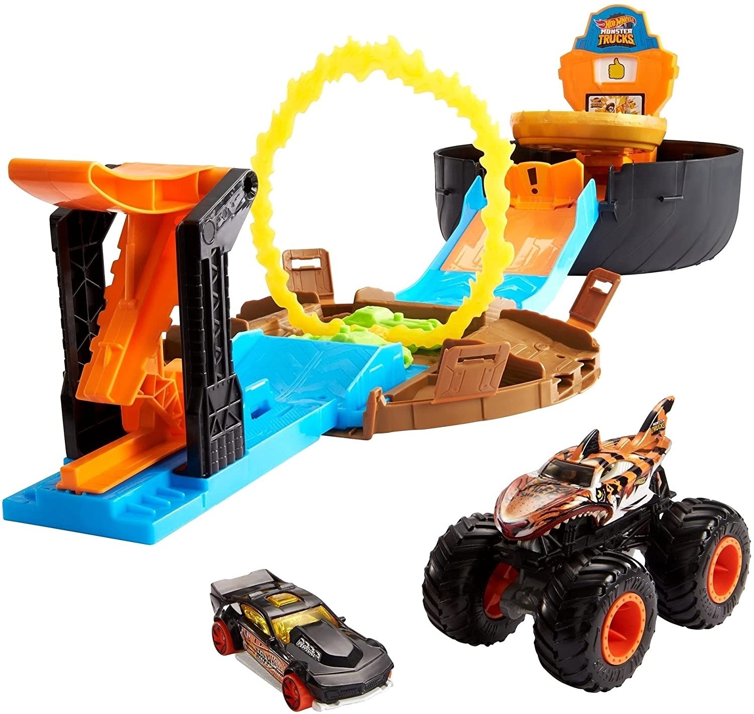 

Игровой набор Hot Wheels Monster Trucks Stunt Tire Трюки в шине (GVK48)