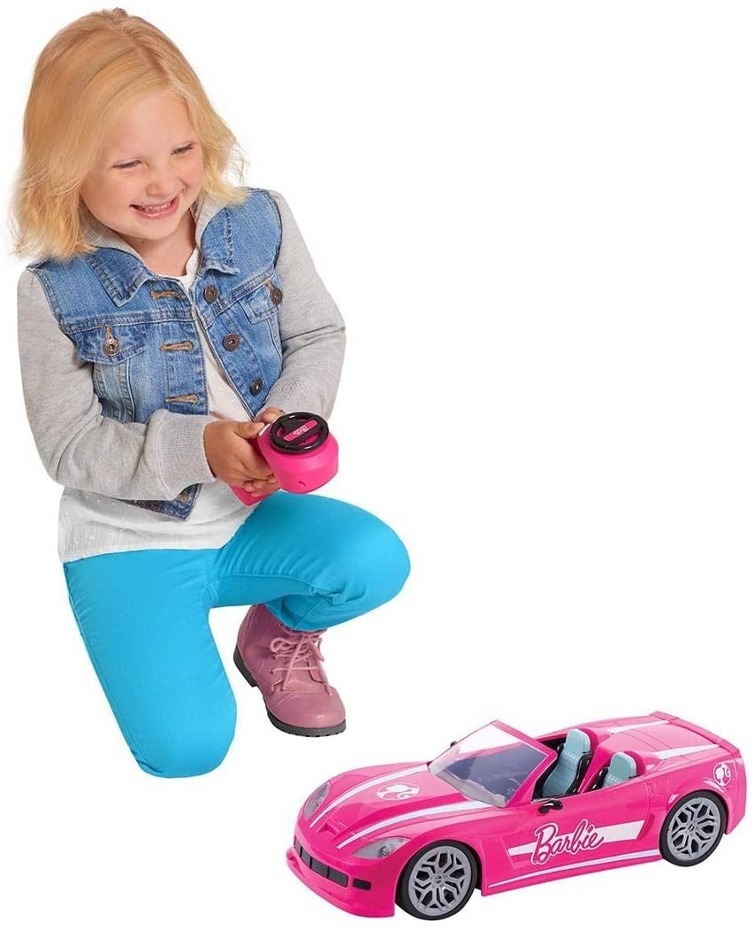 Remote control sales barbie car