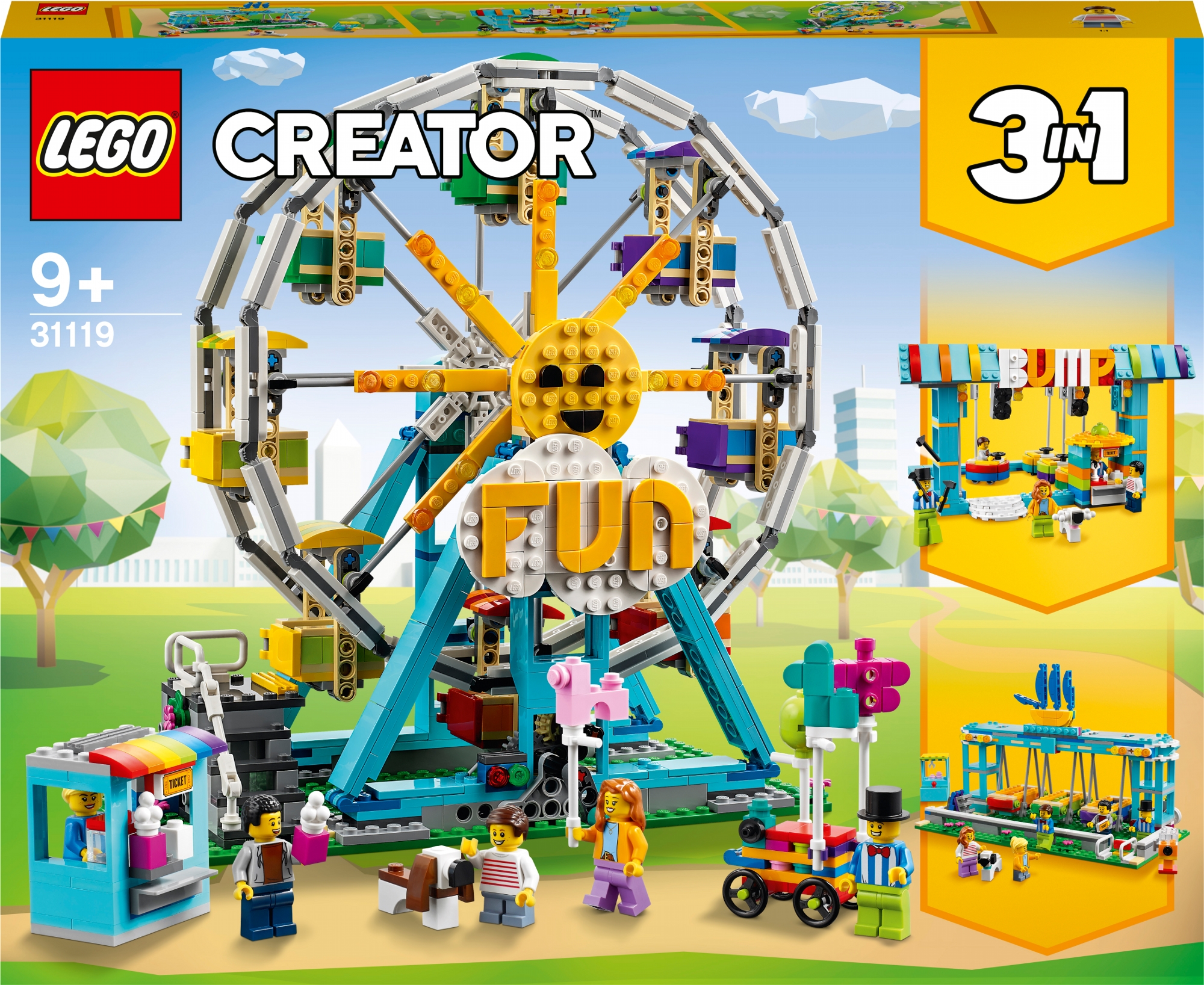 

Конструктор LEGO Creator Колесо обозрения 1002 детали (31119)