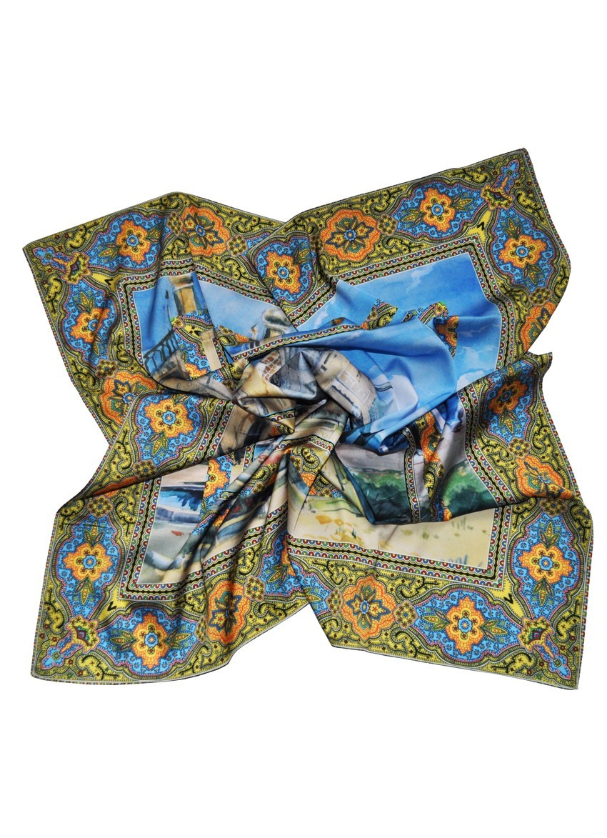 

Платок дизайнерский MyScarf "красивый Крым"