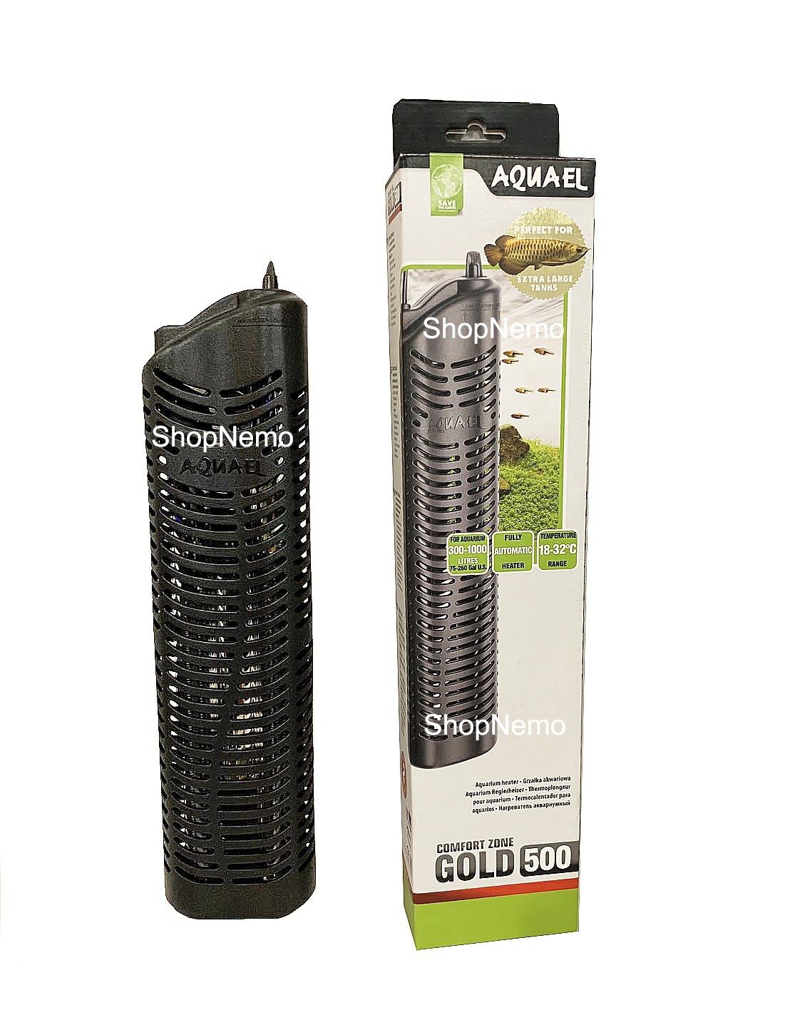 

Погружной обогреватель AquaEl Comfort Zone Gold 500W для аквариумов до 500 л