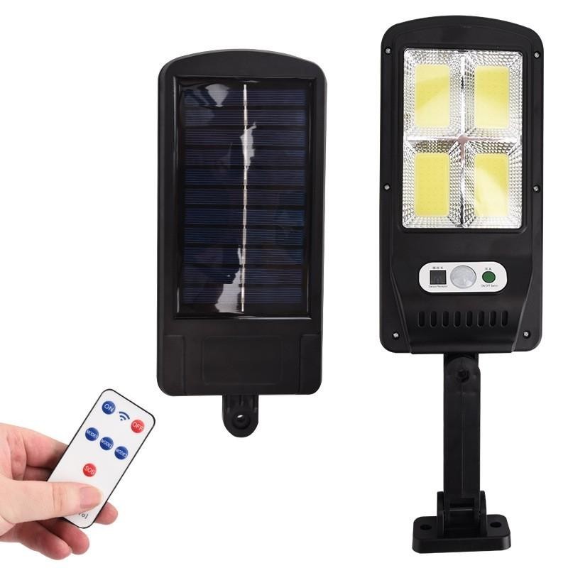 

Уличный влагозащищенный LED фонарь Solar BL BK120-6COB на солнечной батарее с датчиком движения светильник на столб с пультом с кронштейном