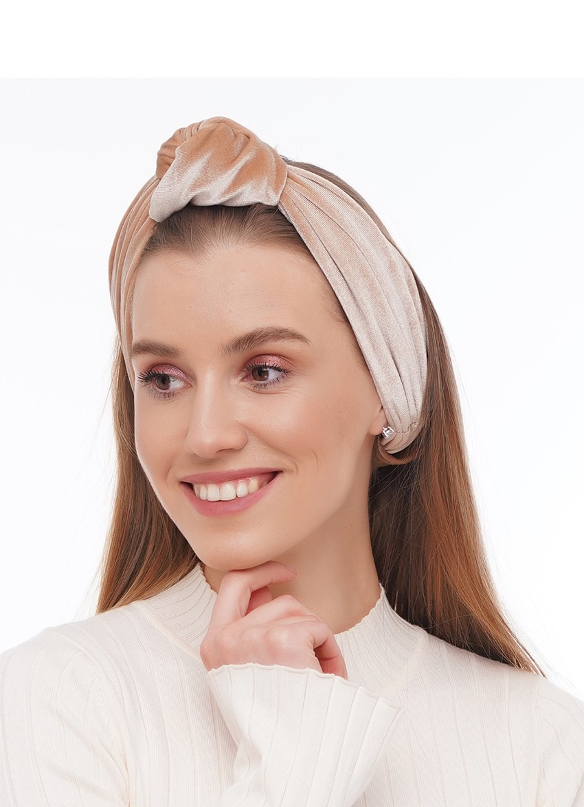 

Тюрбан MyScarf  Золотистый велюр, Тюрбан MyScarf one size Золотистый велюр