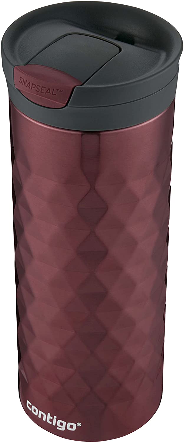 

Термокружка, термос Contigo SnapSeal Kenton Travel Mug 591 мл бордовая