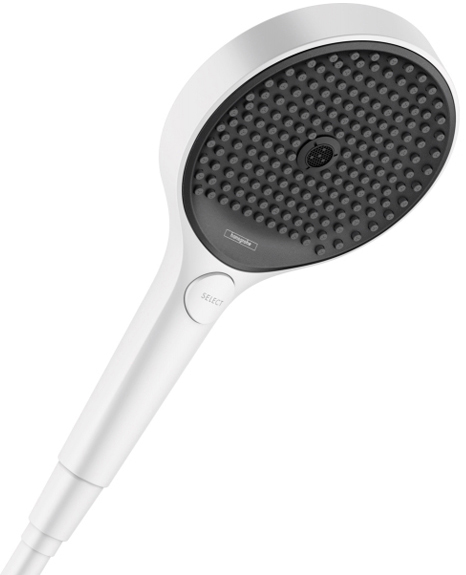 

Ручная лейка HANSGROHE Rainfinity 130 3jet 26864700 матовая белая