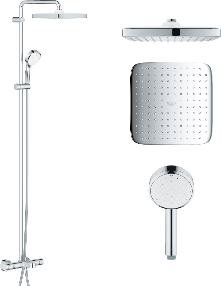 

Душевая система с термостатом GROHE Tempesta Cosmopolitan 26691000