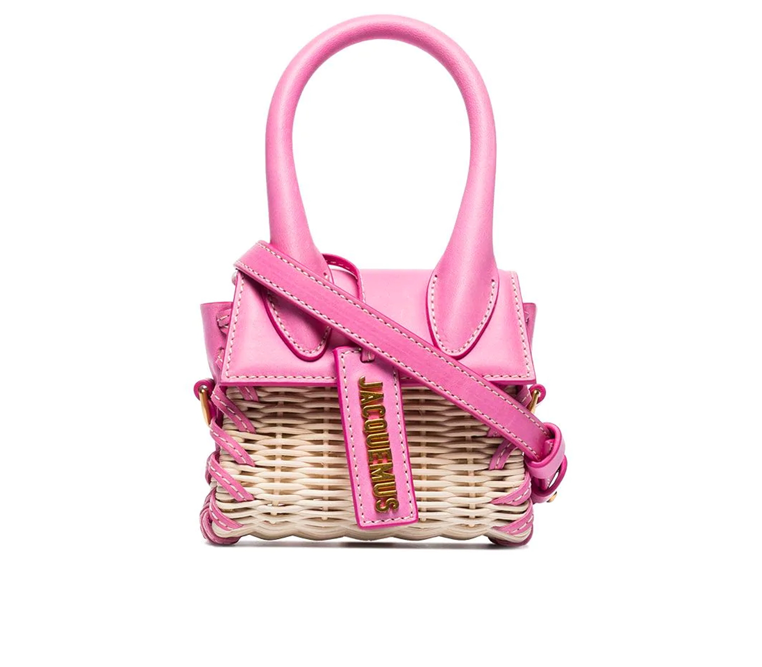 

Сумка Jacquemus Le Chiquito Wicker Mini Bag Pink