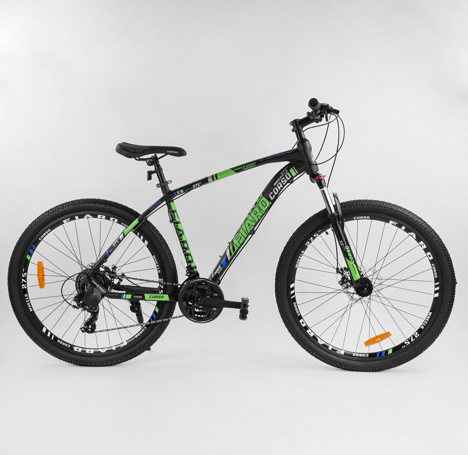 

Велосипед Corso Fiaro 27,5" Black Green (20322)