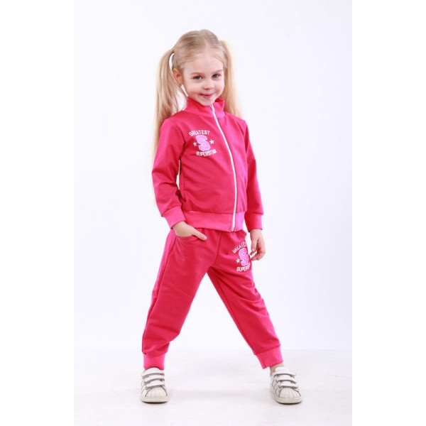 

Костюм спортивный на молнии ModniKids Classik 26 80-86 см. Малиновый