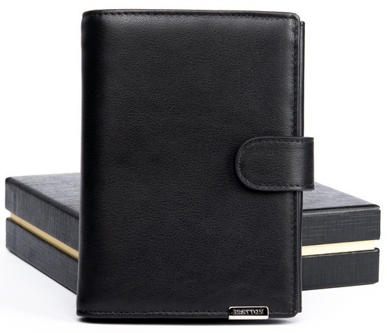 

Мужской кожаный кошелек правник Bretton M5406 black