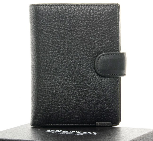 

Мужской кожаный кошелек с отделом для паспорта Bretton 208-3104-5 black