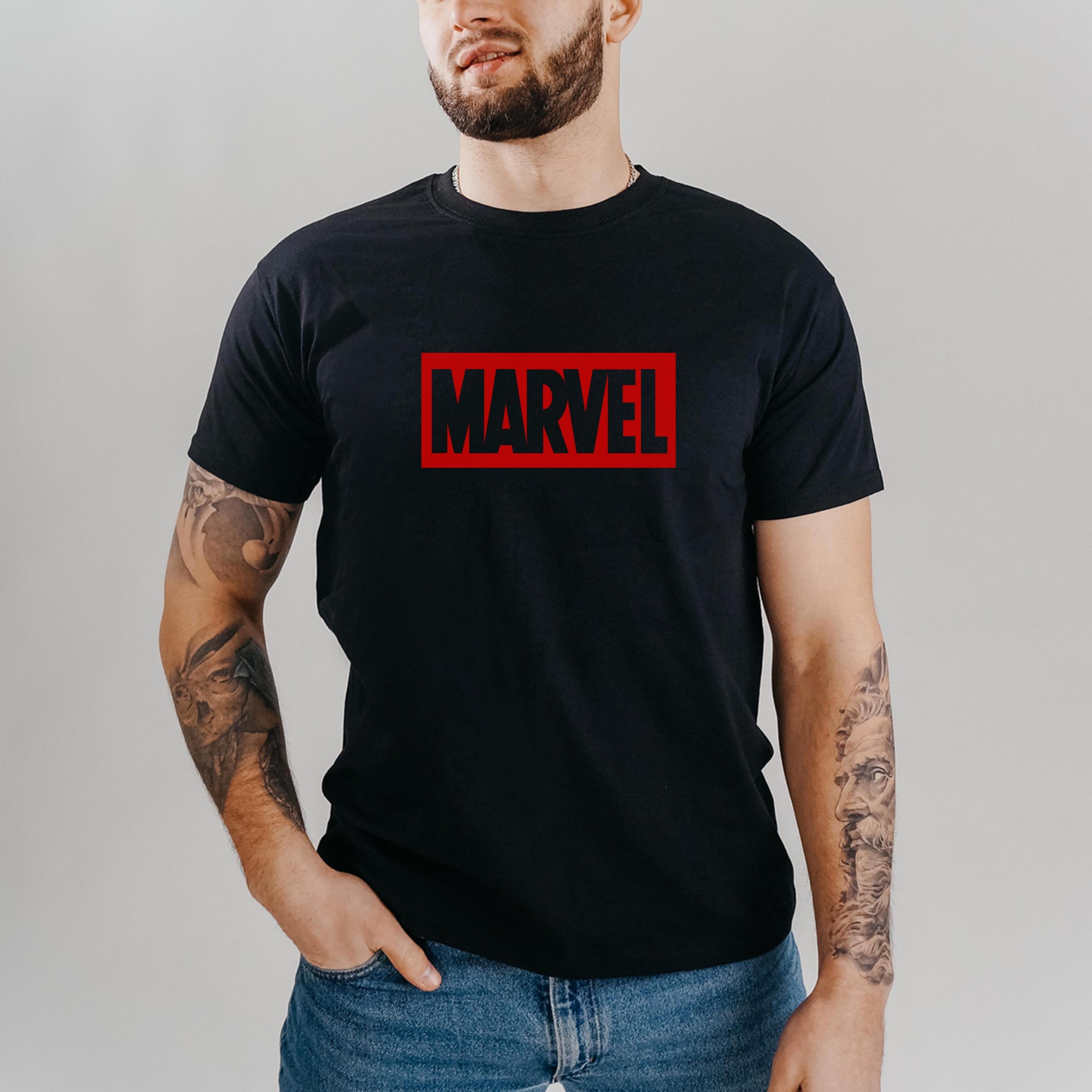 

Футболка мужская Marvel  черная, Футболка мужская Marvel M черная