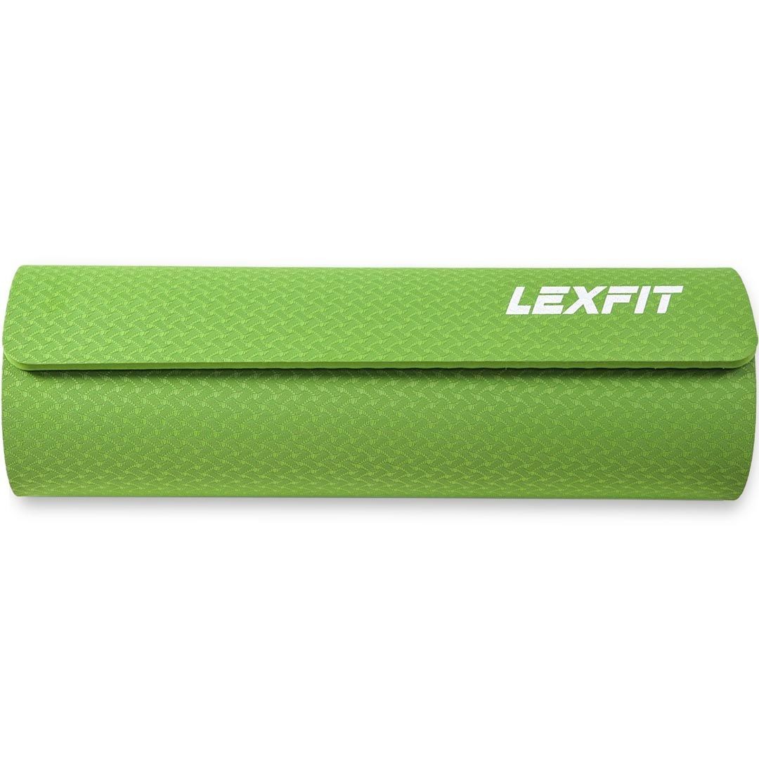 

Коврик, мат для йоги и фитнеса USA Style LEXFIT зелен.1см, LKEM-3039-1