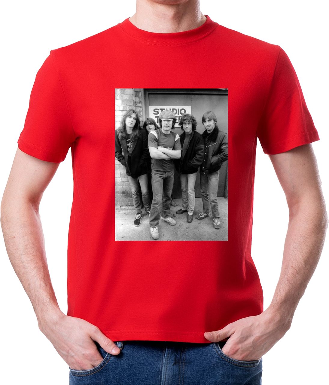 

Футболка AC/DC Красная Размер XXXl