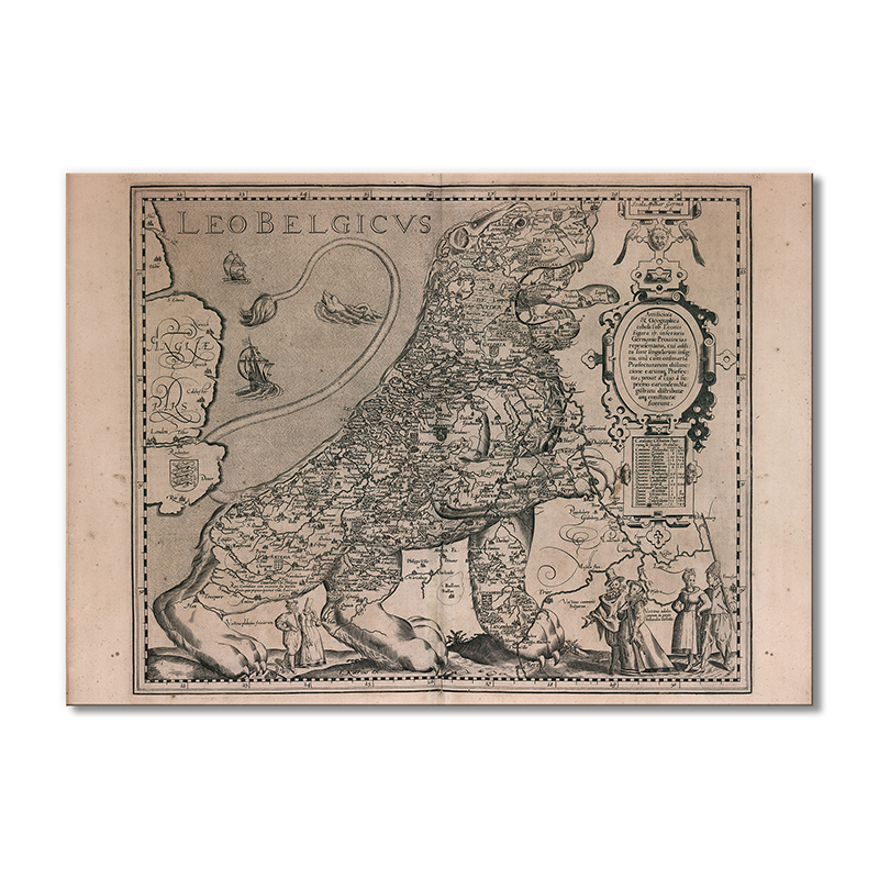 

Винтажная карта Artel «Карта - 1617 год. Лев Бельгикус» 1 модуль 50x75 см