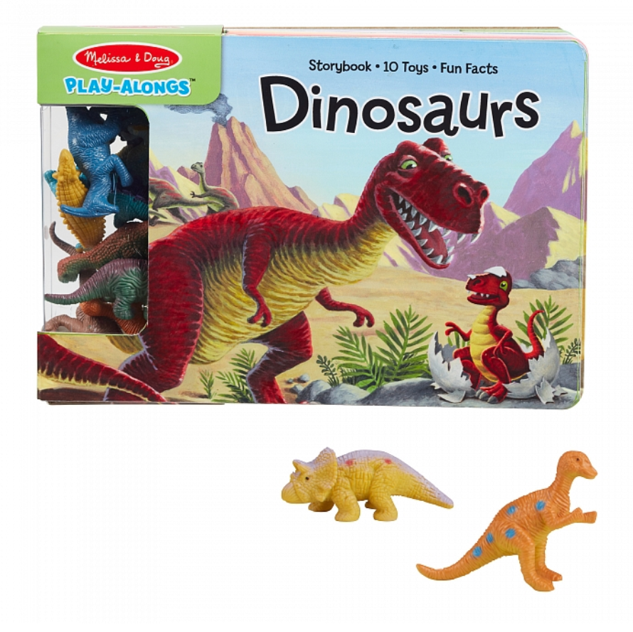 

Мягкая книга с игровыми фигурками динозавров Melissa & Doug MD31284