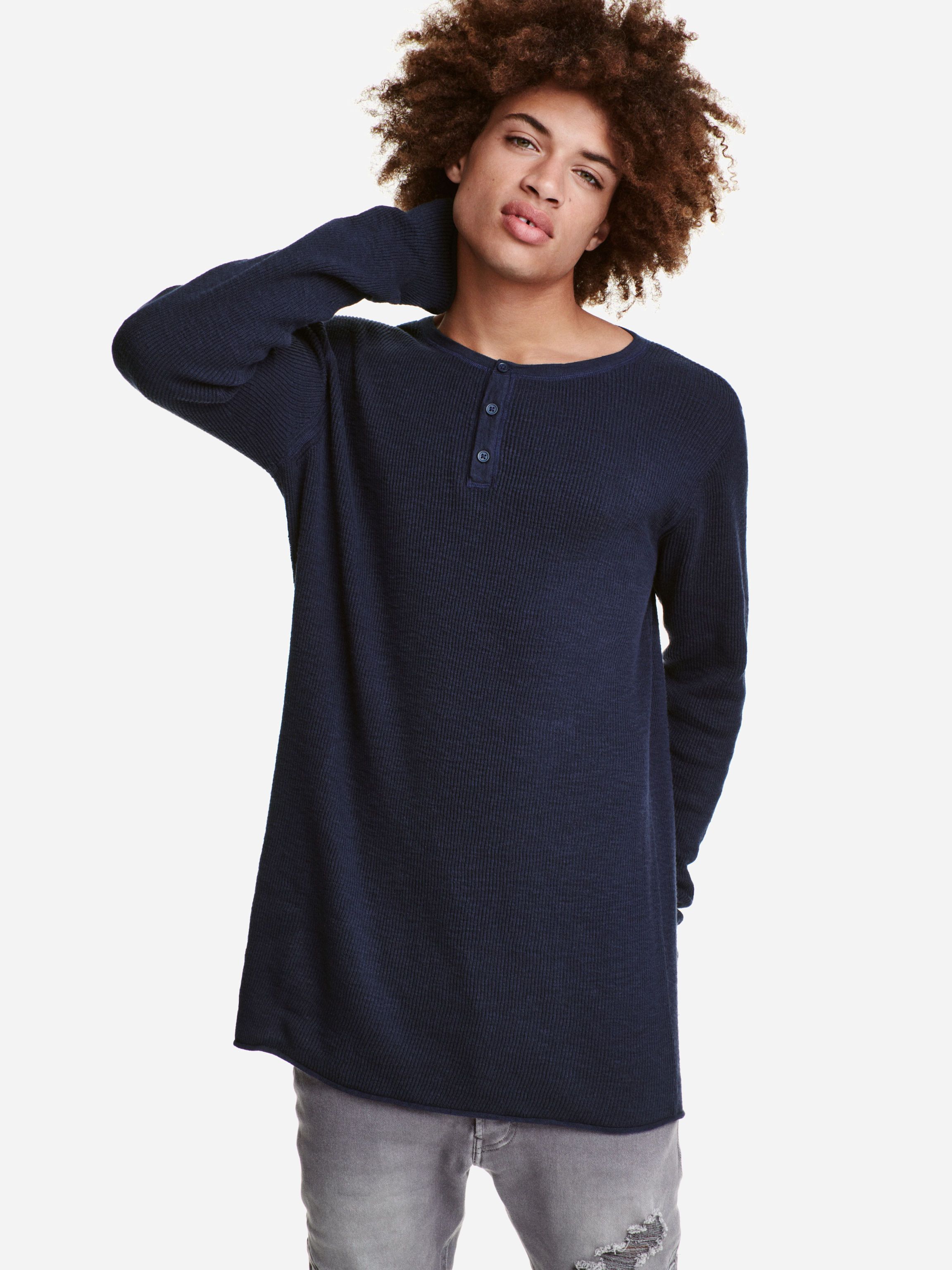 

Джемпер H&M 4368004-AAQJ S Темно-синий