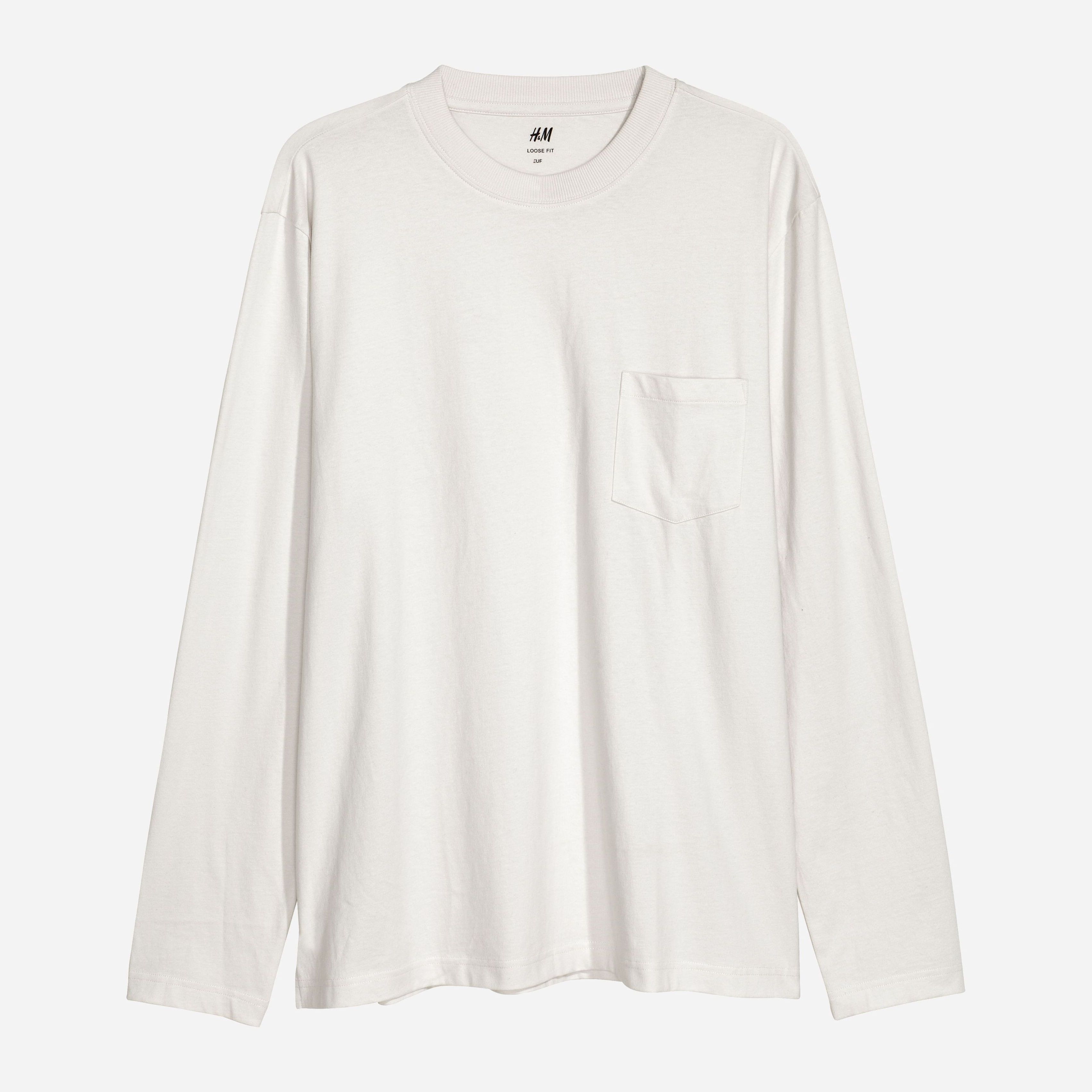 

Лонгслив H&M 5532386-ACWJ L Светло-бежевый