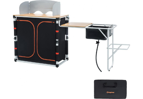 

Складная кухня KingCamp Multifunctional Bamboo Cooking Table(KC3942) black