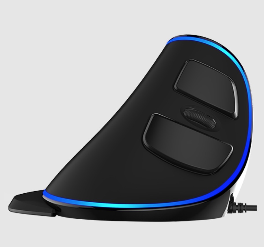 

Проводная вертикальная мышь с подстветкой Delux M618PU / 7200DPI