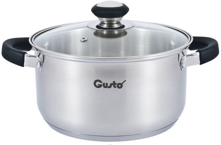 

Кастрюля 2.4 л 18 см Gusto PLANO GT-1105-18