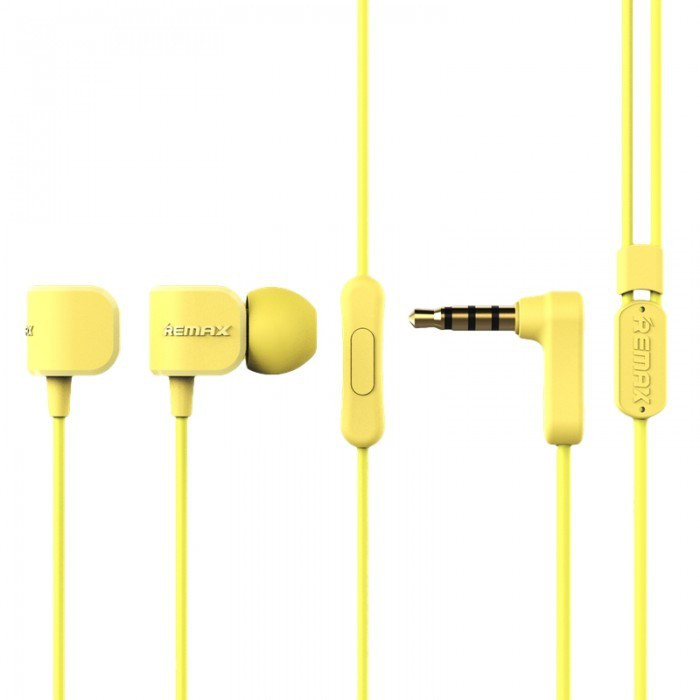 

Вакуумные наушники RM-502 Yellow Remax 335204