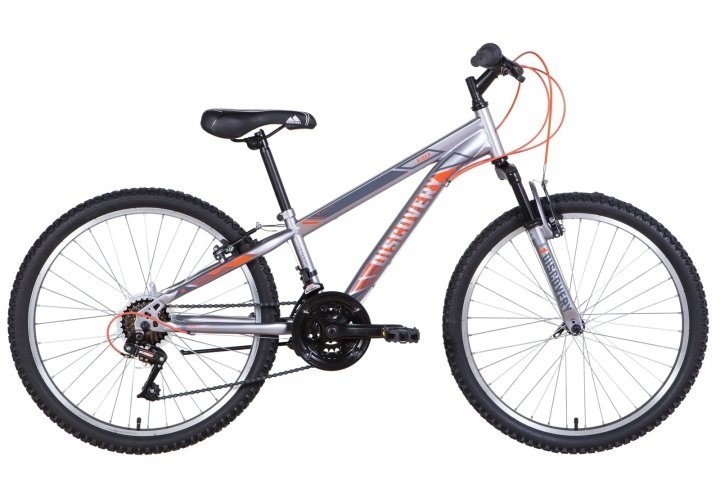 

Велосипед ST 26 Discovery RIDER AM Vbr 13 серебристо-оранжевый (м) 2021
