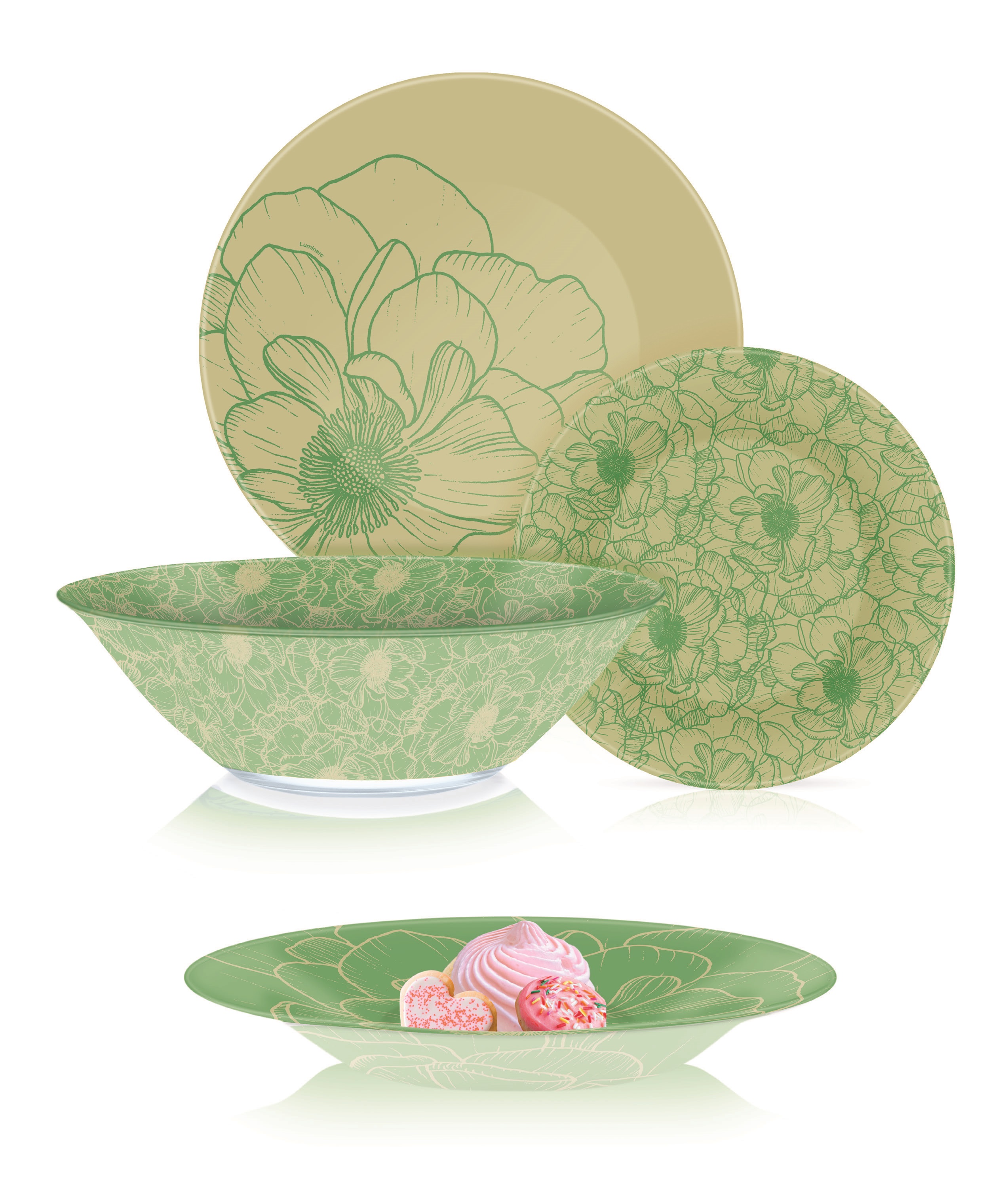 

Сервіз Luminarc Big Flower Green, 46 предметів