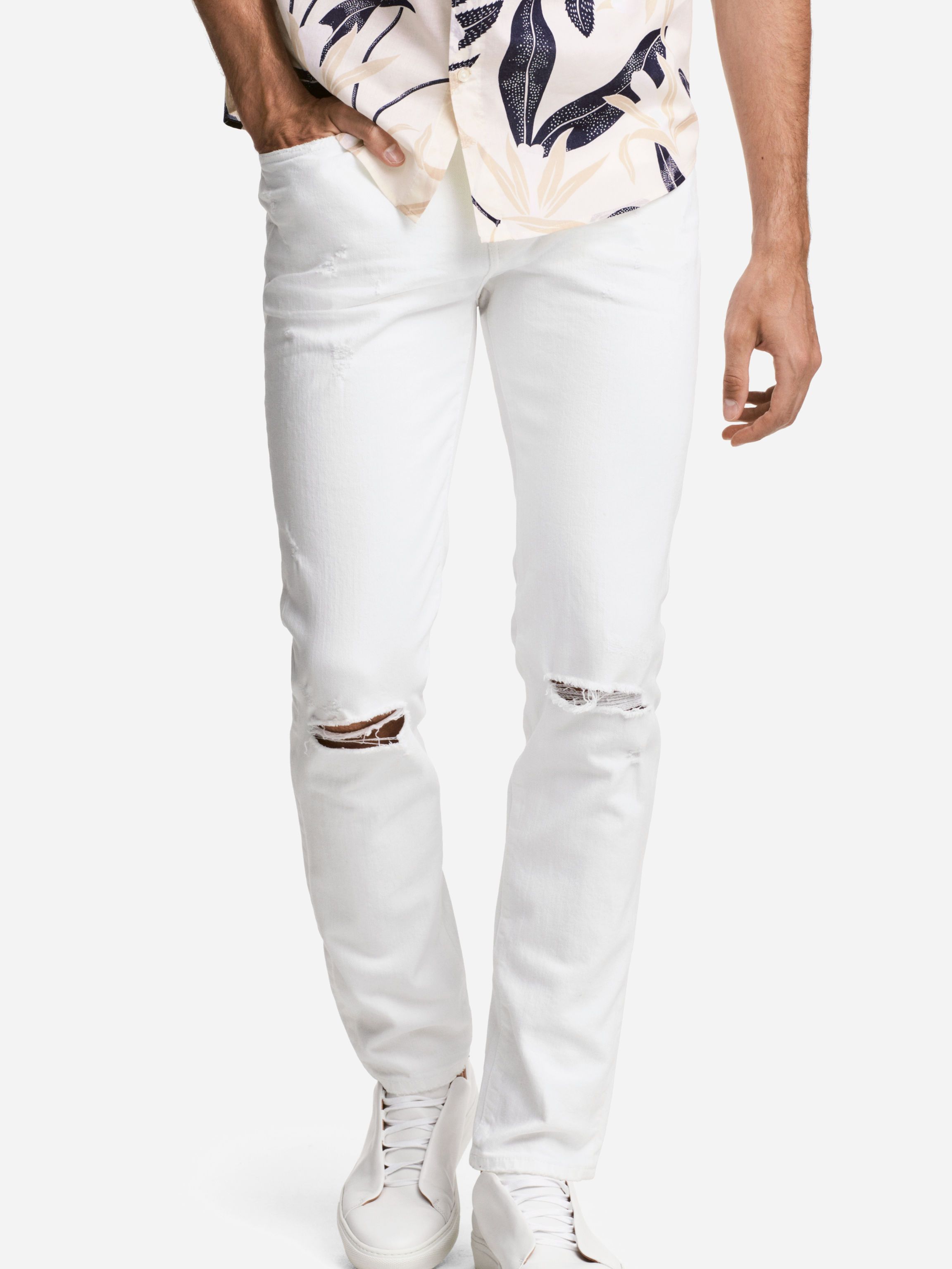 

Джинсы H&M 4621626-ACTS 32/30 Белые