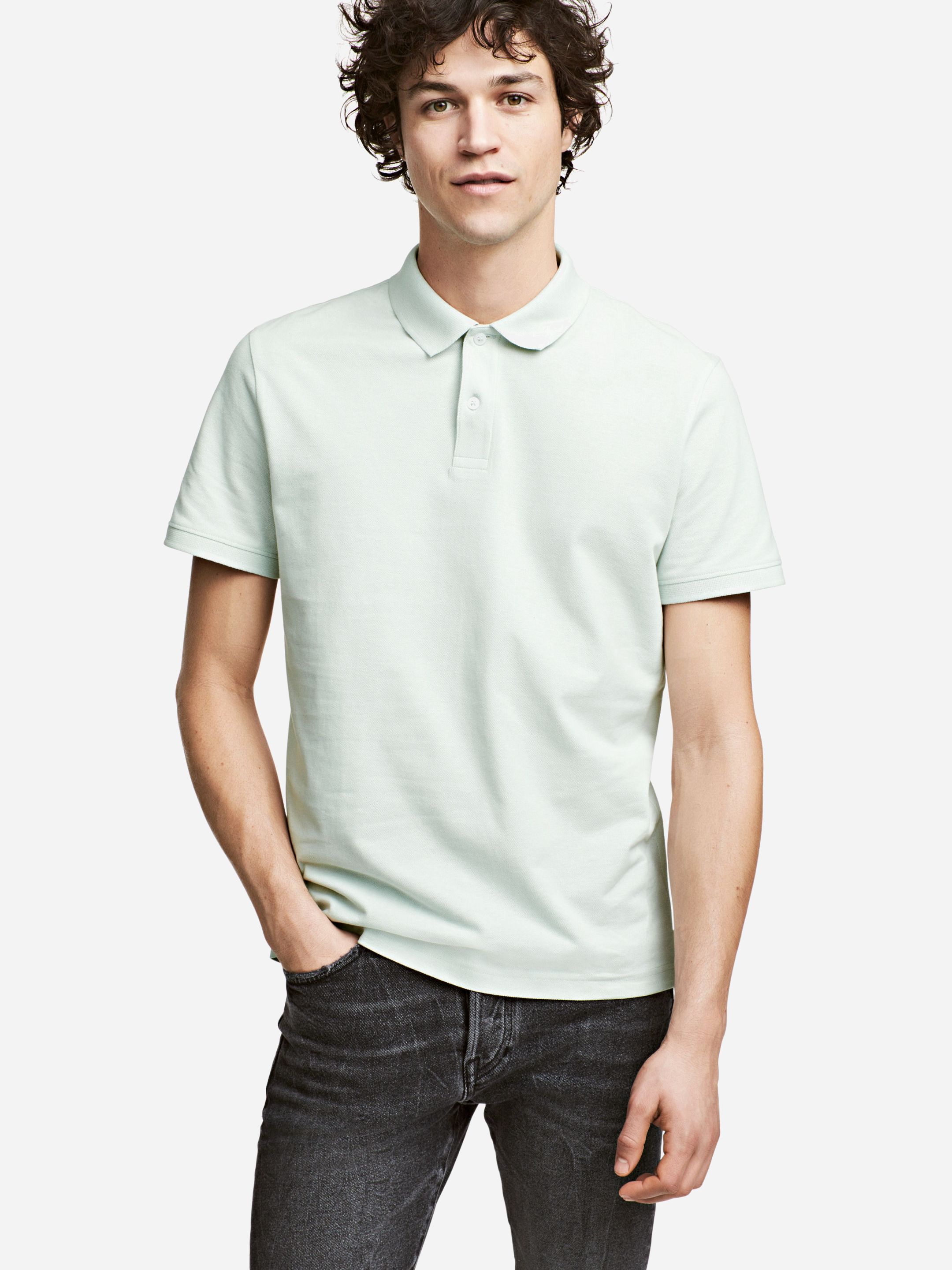 

Поло H&M 4763157-ACVR L Мятное