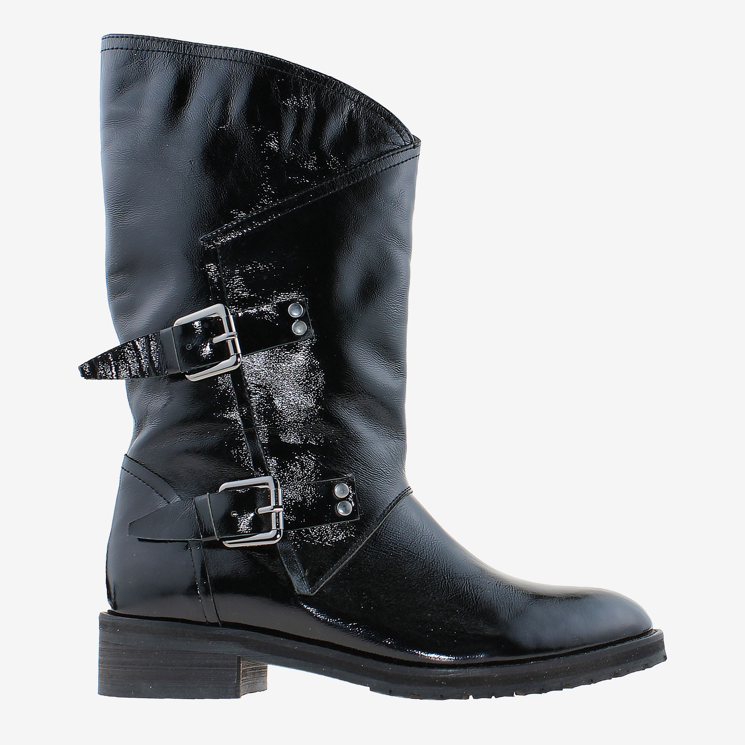 Акція на Жіночі чоботи Black&White Rbw20525 36 23.5 см Чорні від Rozetka