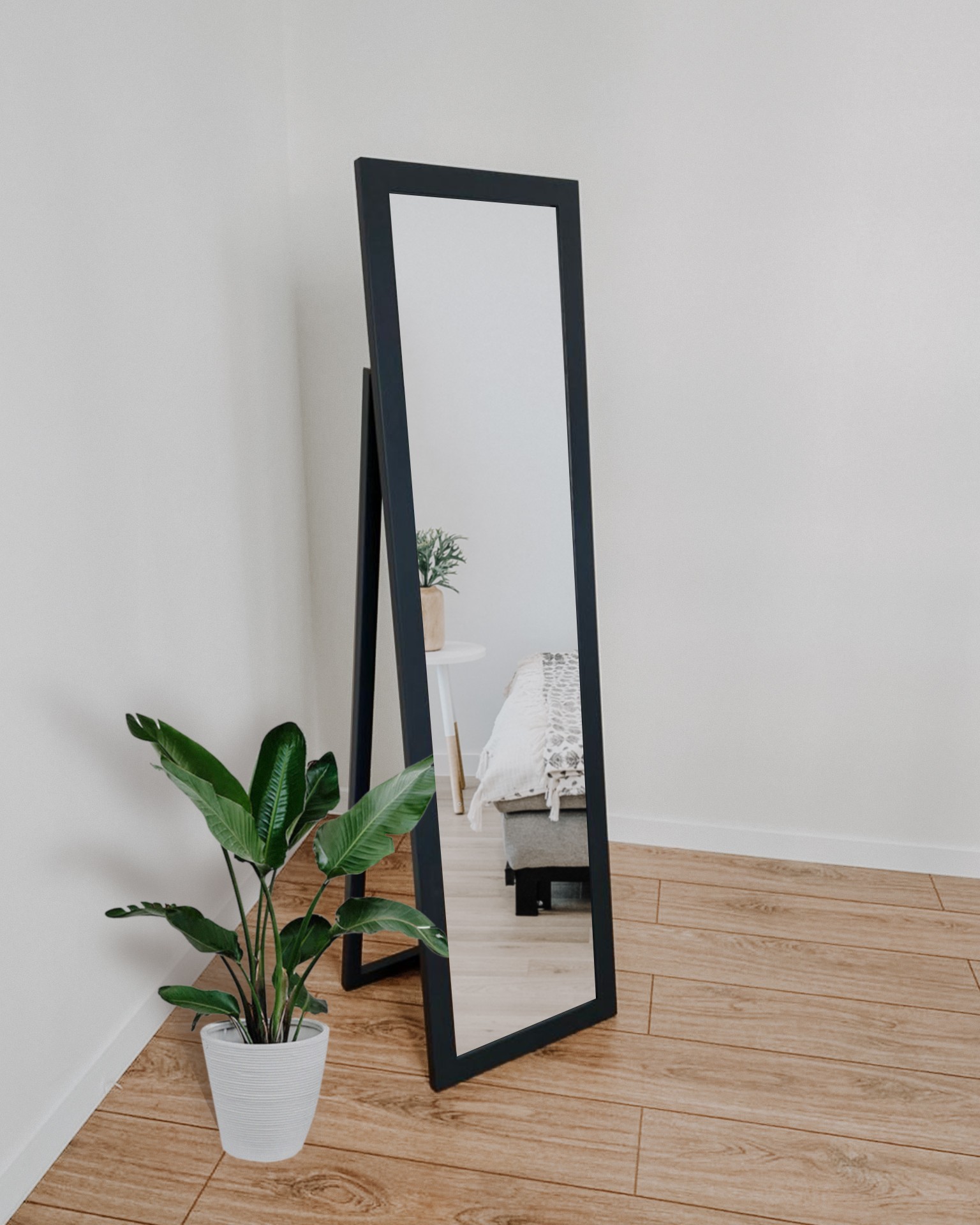 

Зеркало напольное в деревянной раме HomeDeco серый (графит) 170х60