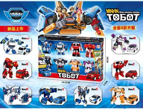 

Набор игровых фигурок-трансформеров 8 шт WL Toys «Тобот мини» (502)