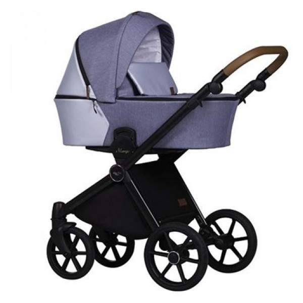 

Коляска универсальная 2 в 1 Baby Merc Mango M/200 Синий/Голубой с дождевиком и матрасом + москитная сетка, чехлы и сумка для мамы