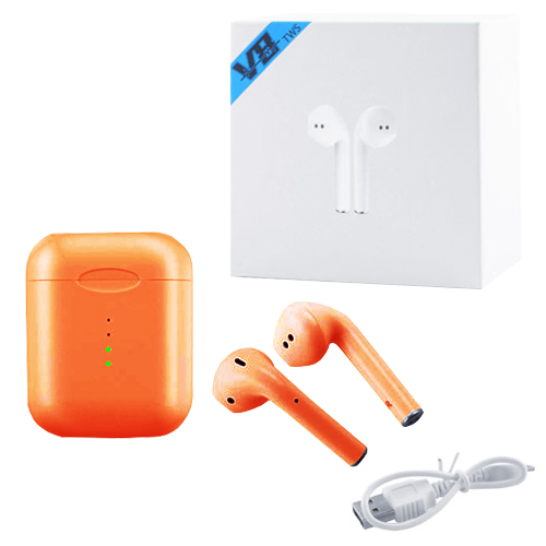 

Беспроводные наушники Wireless V8 с кейсом оранжевые 7730
