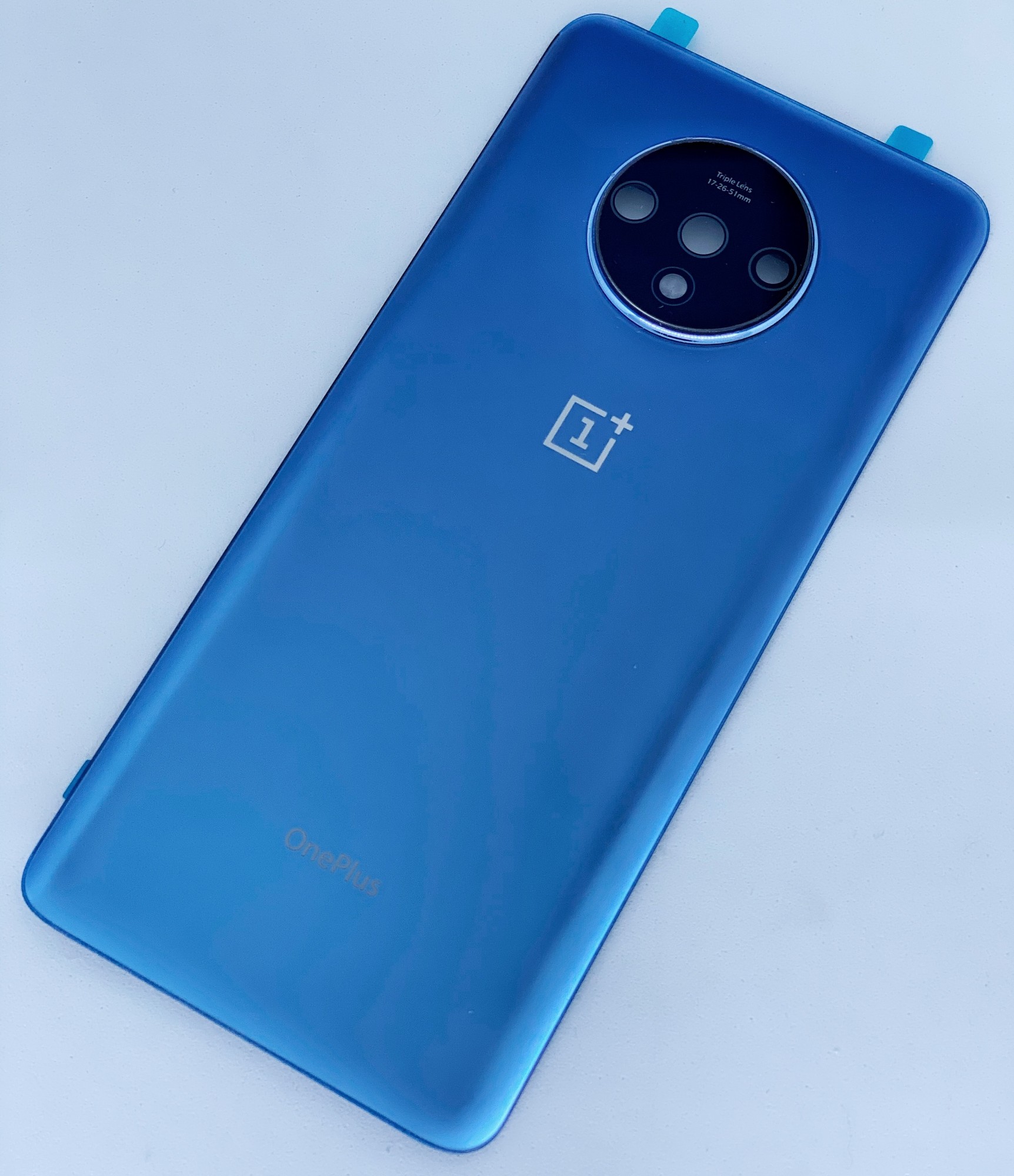 

Задняя крышка для OnePlus 7T, синяя, Glacier Blue, оригинал (Китай) + стекло камеры Original (PRC)