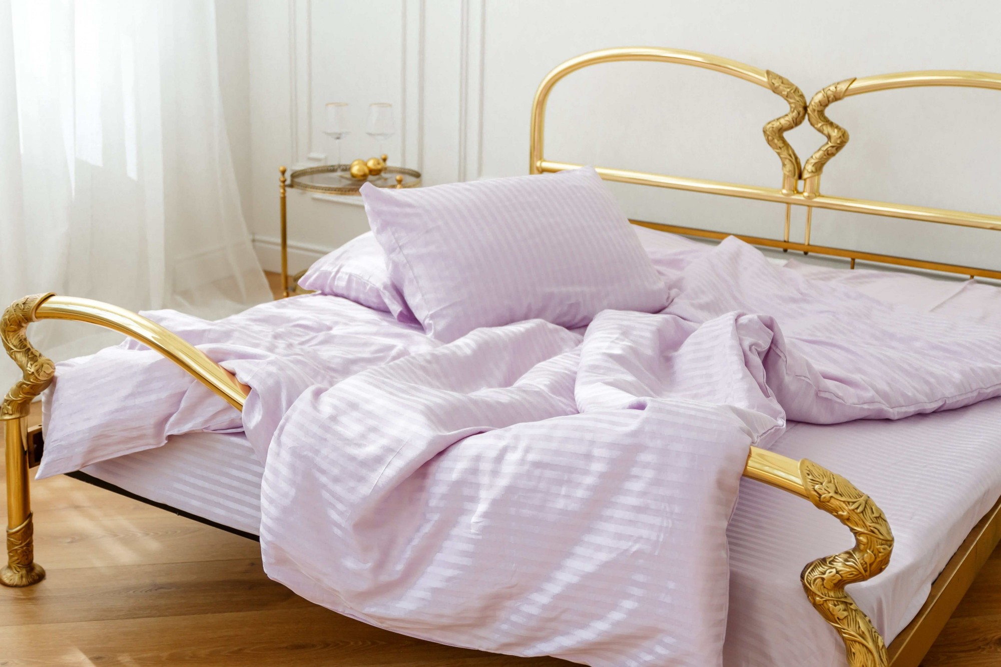 

Постельное бельё Textile Hygge сатин страйп 150х220 х 2шт лиловый 473312001