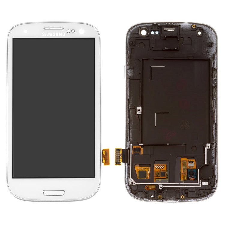 

Дисплей для Samsung i9300 с сенсором белый TFT и рамкой