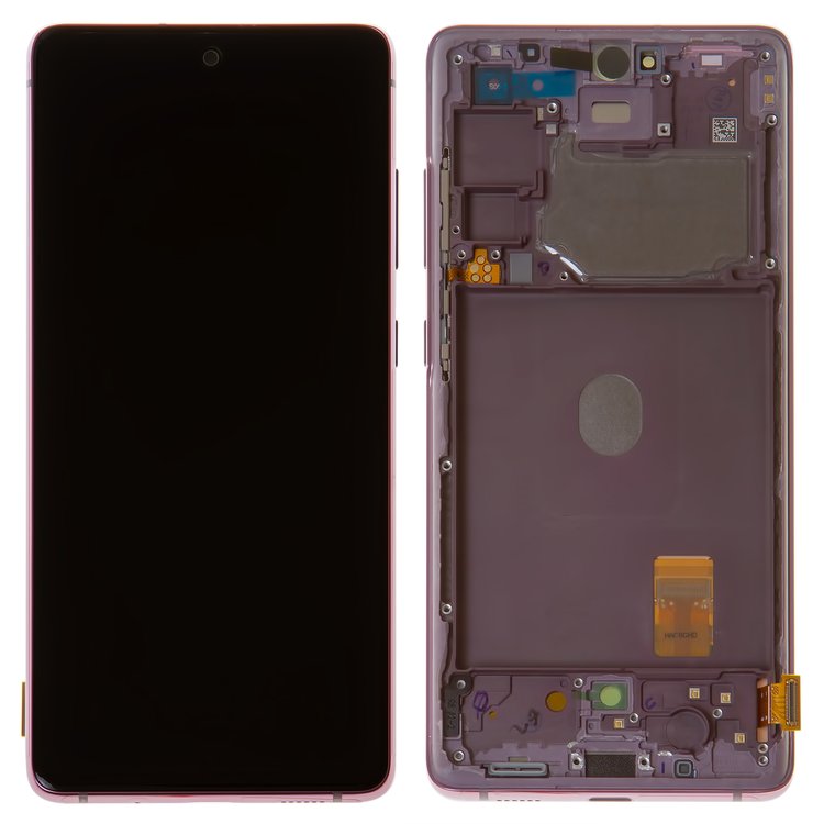 

Дисплей для Samsung GH82-24219C G780 Galaxy S20 FE сенсором фиолетовый и рамкой сервисный