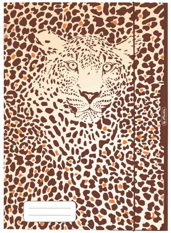 

Папка картонная на резинке Herlitz Animal Print Leopard А3 (50036622L)