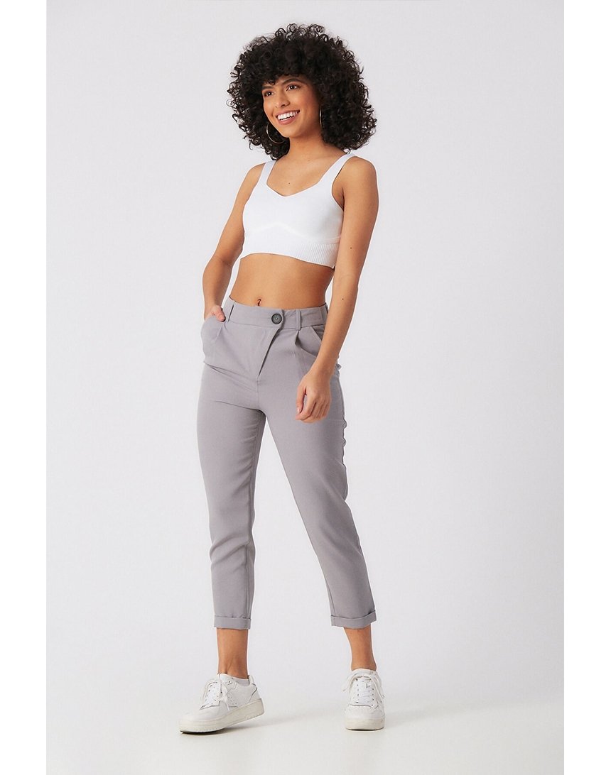 

Чиносы Robin с ассиметричной застежкой 42 (XL) светло-серые (M33360 grey)