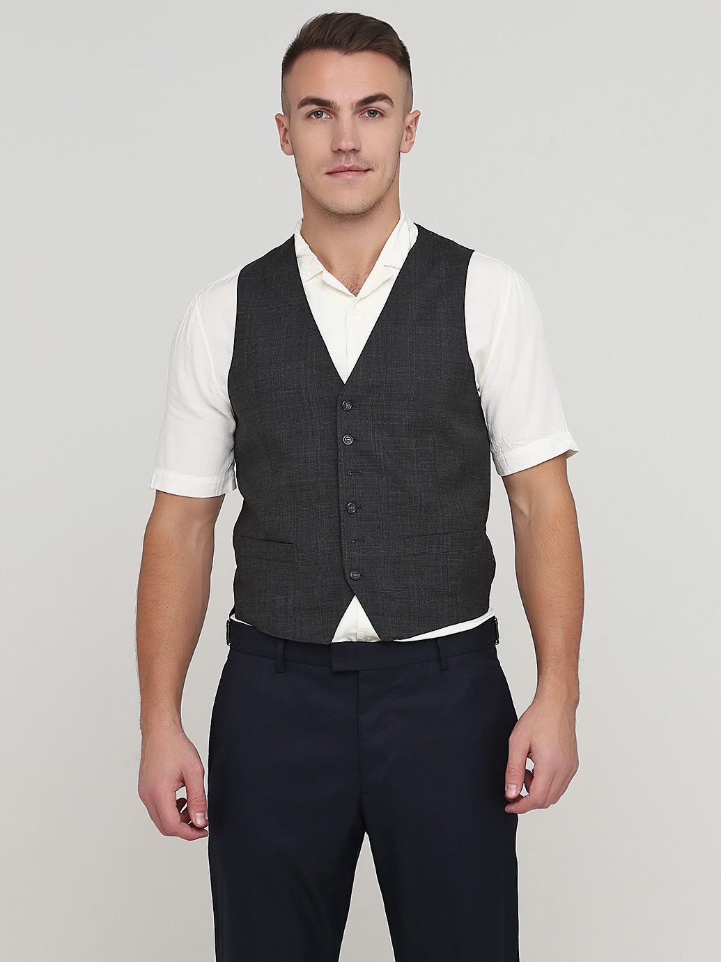 

Жилет H&M 1133_сер. 52 Серый