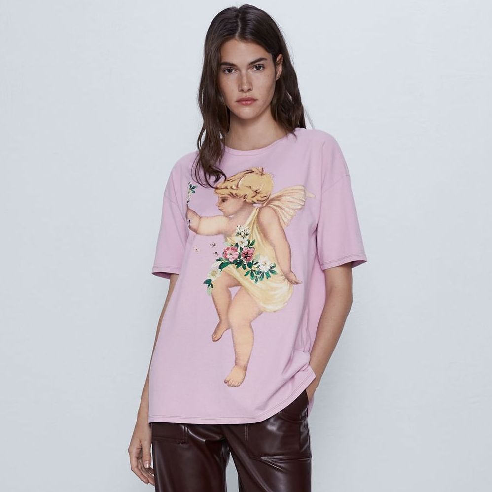 

Футболка женская Amor Berni Fashion (M) Розовый