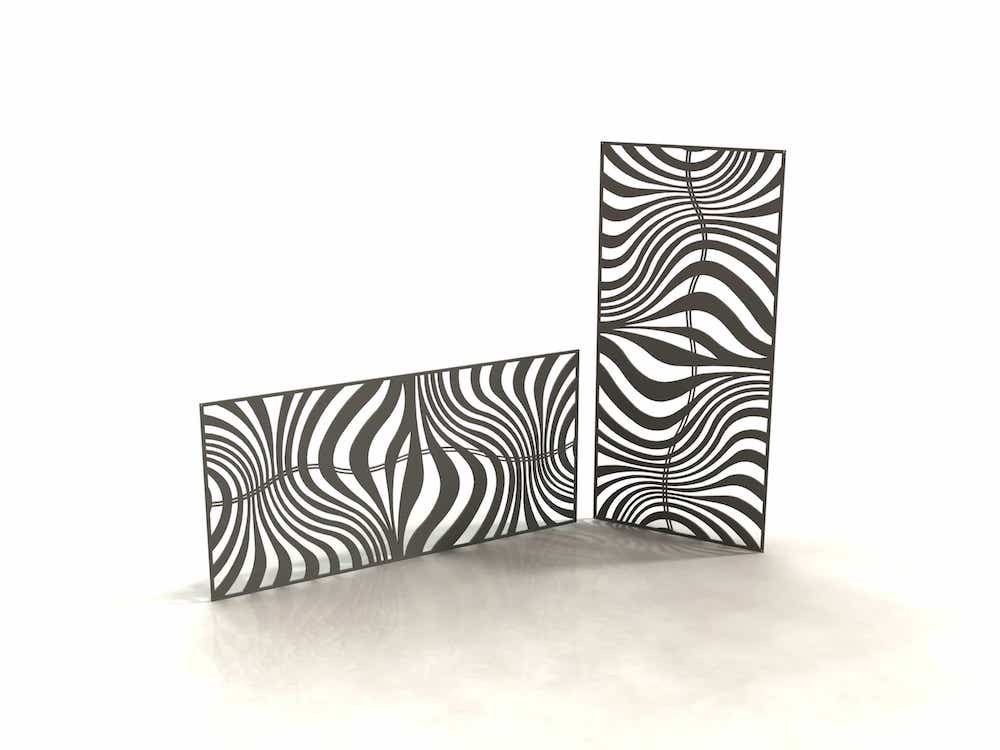 

Металлическая декоративная панель для стены "Zebra"