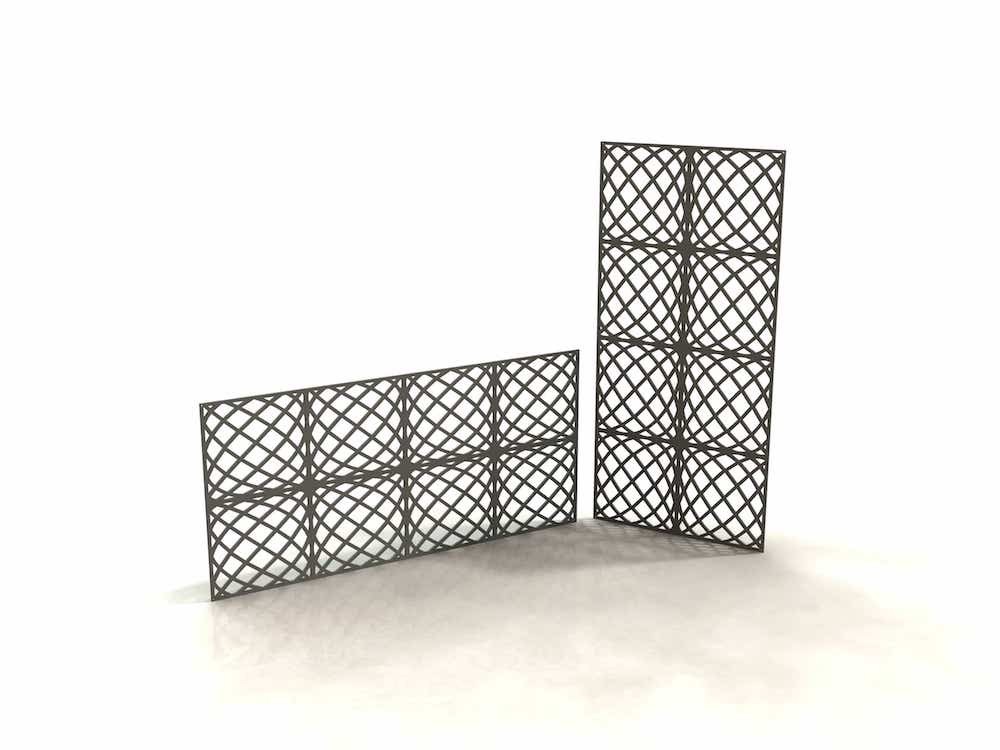 

Металлическая декоративная панель для стены "Damier"