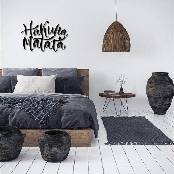 

Декор для стен. Панно из металла "Hakuna matata" 63*91 см